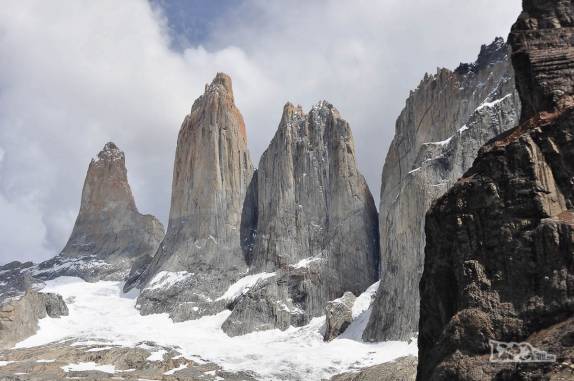 As torres de granito que fazem a fama do Parque Nacional Torres del Paine, no sul do Chile